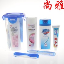  Portable travel toiletries set cup sample business trip men and women outdoor travel toiletries including supplies Hotel paid supplies