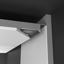 Suspension ceiling long aluminum alloy strip plate intercept closing corner decoration strip sealing edge edge black