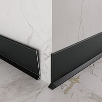 With Yongzheng skirting line Self-adhesive skirting foot line Aluminum Alloy metal Wall footed line floor closeted strip Wall with black