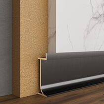 Zhiyong aluminum alloy skirting wood plastic skirting stickers embedded ground wire edge wall stickers sweeping skirting concealed installation