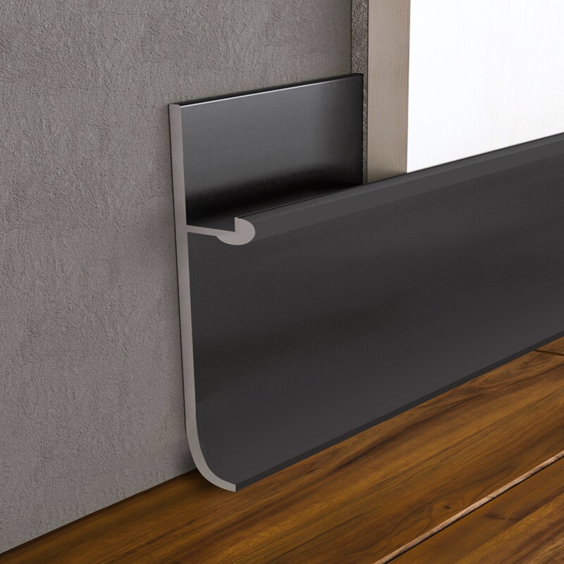 With Yong Invisible Skirting Board Concealed Skirting skirting Shine Closing strip metal self-adhesive wall Sticking Wall ash embedded closing