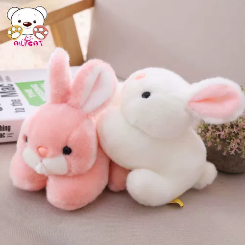 Реалистичный плюшевый кролик, игрушка, милая кукла для сна, подарок на день рождения