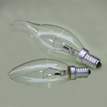 Lamp 15W25w40 Frosted transparent e27e14 screw tip candle candle crystal light 60 watt bulb