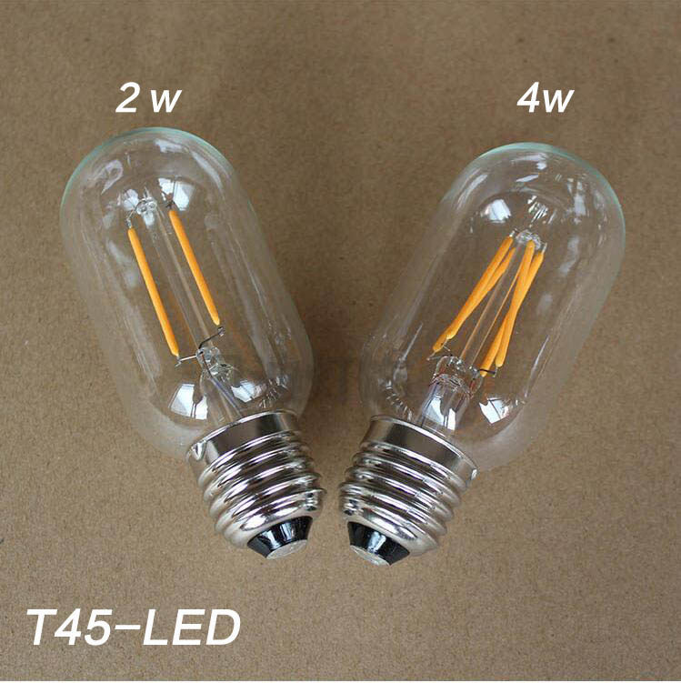 Led Edison Tungsten Filament Bulb Retro ST64E27 Large Screw Mouth T45 Warm White Warm Yellow Dragon Bead Lamp Energy Saving Filament