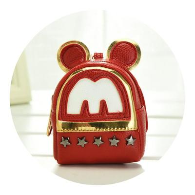 2022 new cute key bag coin purse rivets mini bag Mickey keychain pendant girls wallet