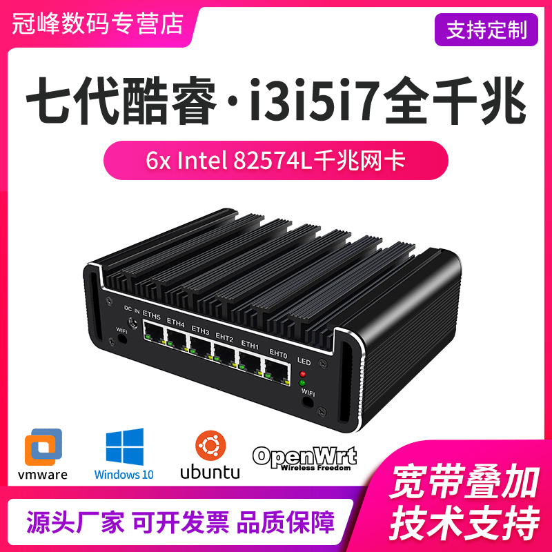 3865U 66GM82583V network interface soft routing mini-industrial computer host Esxi home office I3I5I7 support ROS 7100U7200