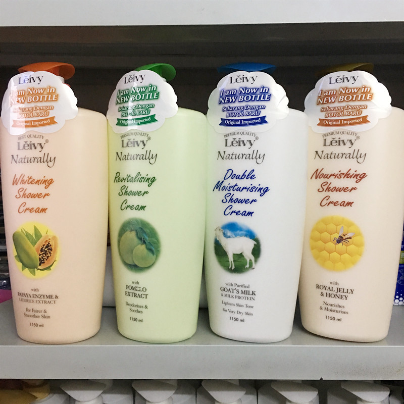 Liqi Fi Leivy Body Bath Lotion 1150g Five Wasp King Goat's Milk Protein Grapefruit Rice Bran Soybean Essence