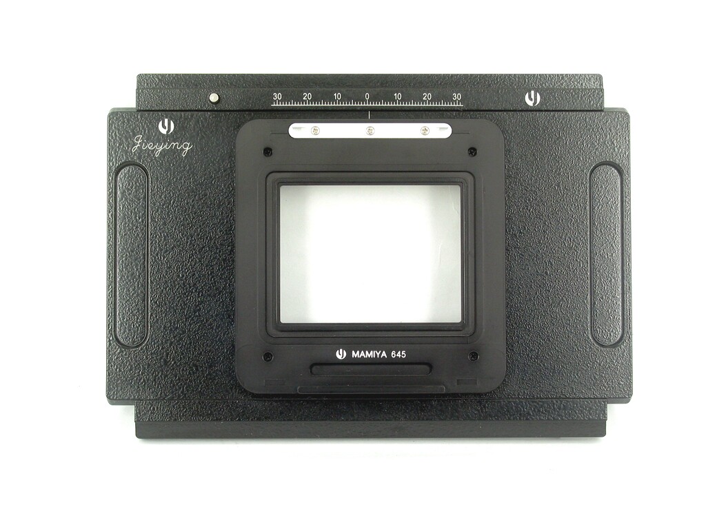 Mamiya 645 Mouth Back Flying Sip 4X5 Big Picture of the moving plate sliding plate
