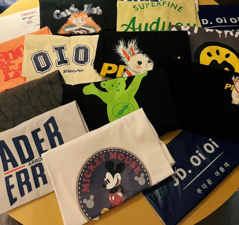 Buy One Get One Free [Korea Jd.Oioi Pure Cotton Couple T-Shirt] Summer and Autum Short-Sleeved Cotton Bottoming Shirt for Men and Women