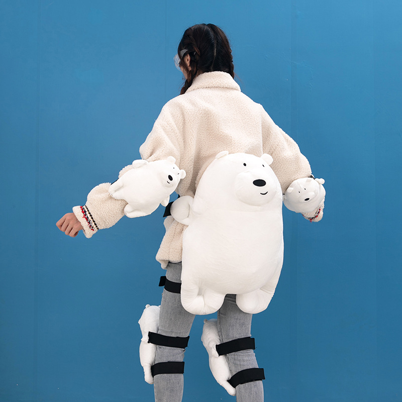 Cartoon turtle children adult plush ski protective gear hip pads knee pads elbow pads sports protective suit waterproof pad