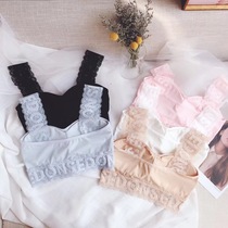 Summer Japanese original single lace underwear light breathing one piece seamless comfortable vest Sports sleep bra