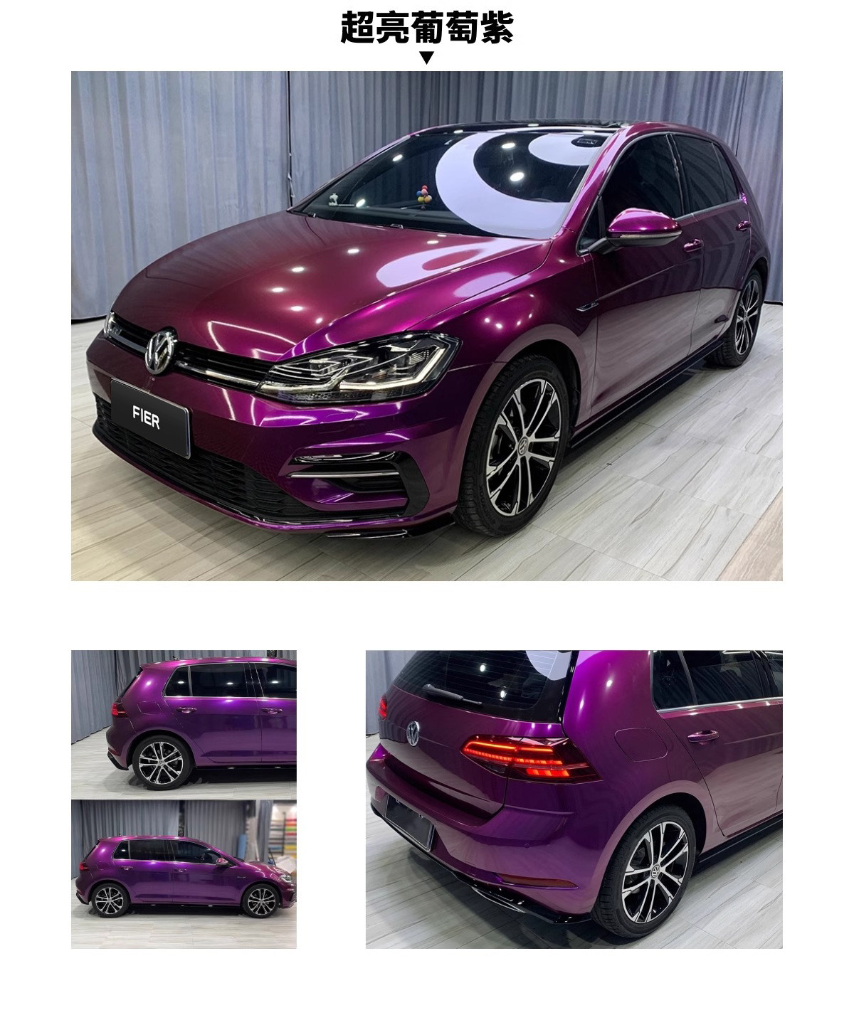 Factory wholesale whole roll of casting-grade silver film for car body vinyl wrap, car color change film PET