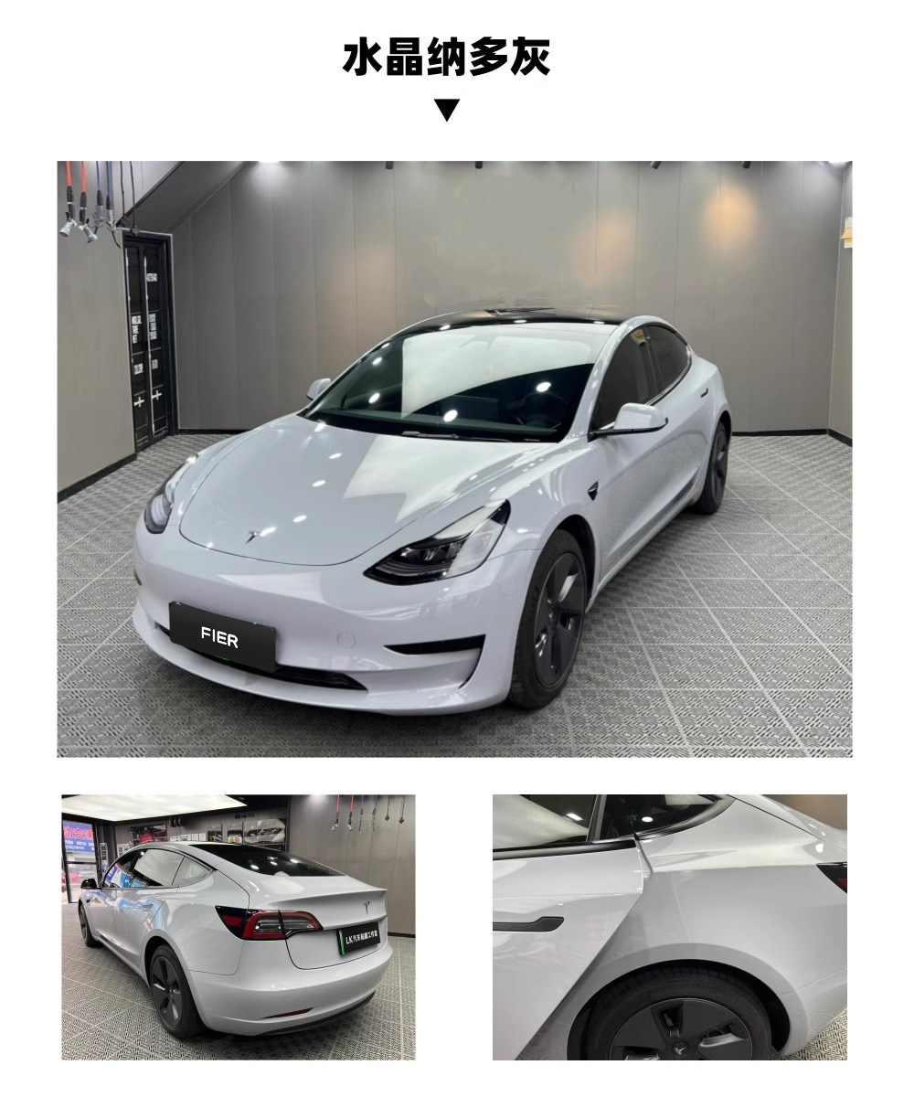 Factory wholesale whole roll of casting-grade silver film for car body vinyl wrap, car color change film PET