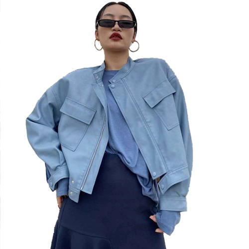 Бейсбольная форма для отдыха, короткая полиуретановая куртка, в корейском стиле, европейский стиль