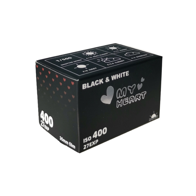 Black and white Barbie sweetheart MYHEART film 135 color 200 negative film love 400 fool camera