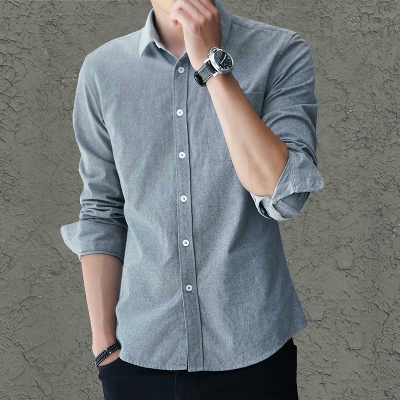 2023 Summer Denim Work Shirt for Men, Thin Long-Sleeve Welder's Shirt, Heat-Resistant, Wear-Resistant, Pure Cotton Top, Men's Jacket