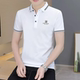 2026 summer ໃຫມ່ ice silk ຜູ້ຊາຍເສື້ອ POLO ແຂນສັ້ນ trendy ຍີ່ຫໍ້ Paul ເສື້ອຂະຫນາດໃຫຍ່ collared lapel ເສື້ອທີເຊີດເທິງ