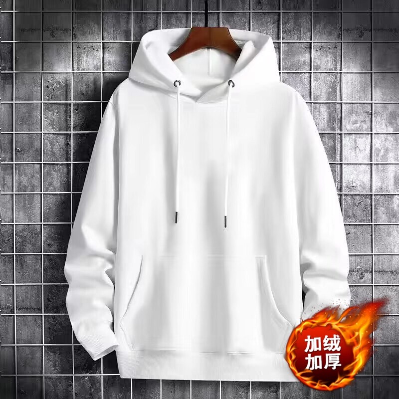 2025 New Style Loose Casual Sweatshirt for Men, Autumn and Winter Amekaji Style, Fleece-Lined and Thickened Hoodie