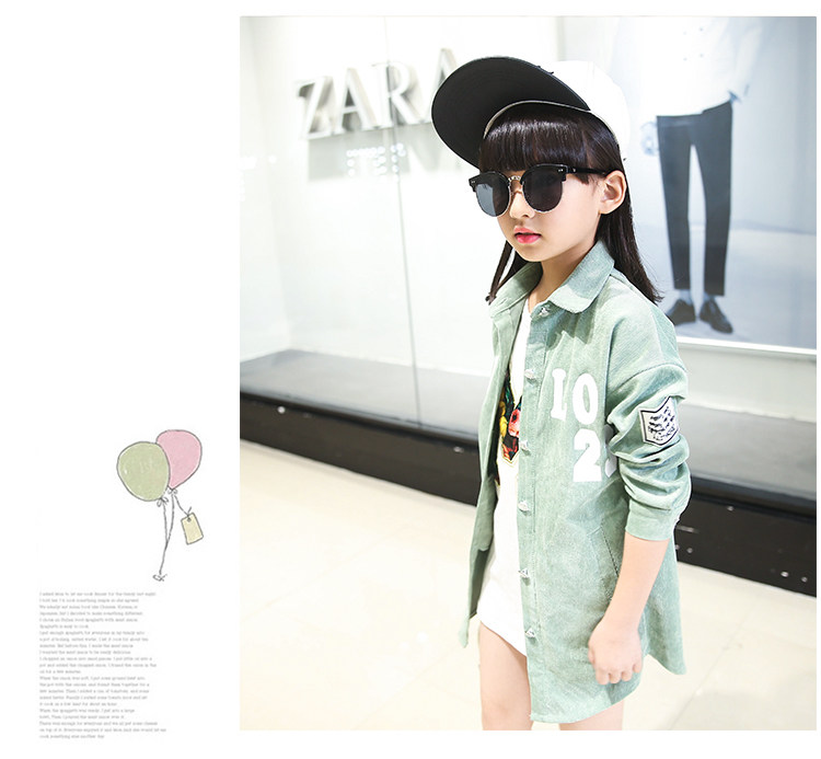 Chemise fille à manche longue en toile - Ref 2085144 Image 16