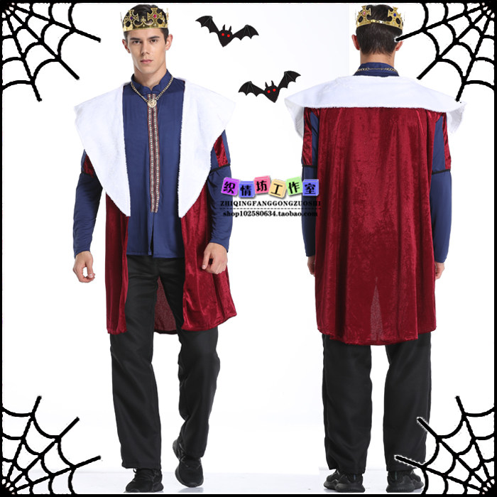 2020 Halloween costume king costume men's cos costume queen demon witch costume vampire cosplay