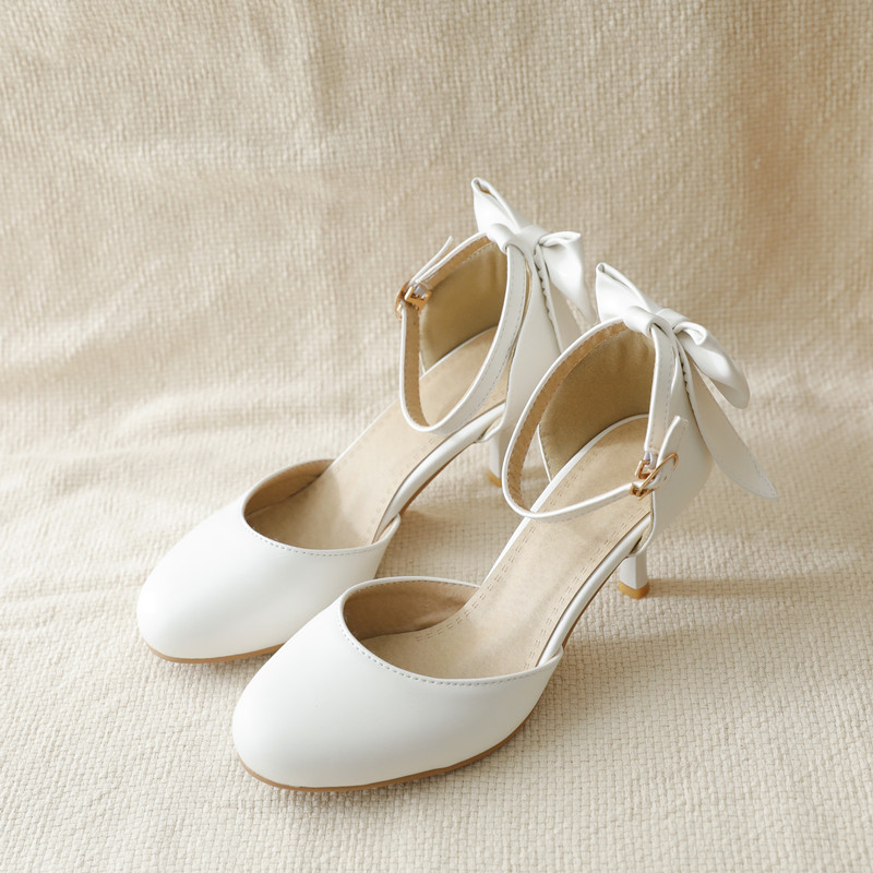 Giày cổ tích mùa hè Baotou sandal phiên bản Hàn Quốc với giày cao gót nhỏ tươi nhỏ size 33 chữ khóa lớn size 4041 giày dép juno