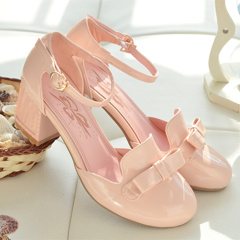 Baotou sandal nữ vuông retro giày một chữ nữ dày với phiên bản Hàn Quốc của giày cao gót nữ mùa hè nữ sinh hoang dã sandal nữ hàn quốc