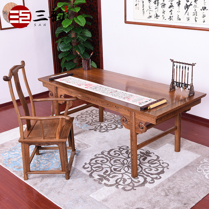 Red Wood Furniture Wings Wood Painting Case Book House Chinese Calligraphy Table Painting And Calligraphy Table Solid Wood Desk Antique Desk