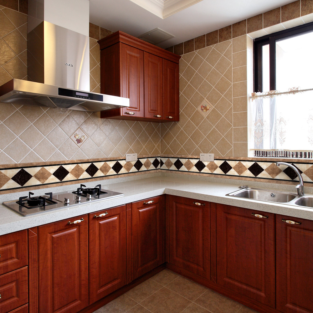 Kitchen waist sticker toilet stickers tile waist line sticker waist line sticker adhesive PVC simulation gold plating patch