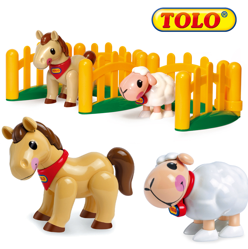 German Dole TOLO toy animal pony and lamb sheep infant educational early education cognitive toy Yinhui