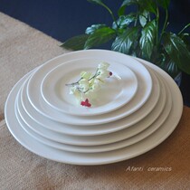 Foreign trade original single tail new bone china household dish dish simple restaurant hotel steak fruit salad basin clearance