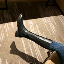 Leg repair type ~ thin knee boots leather knighter boots