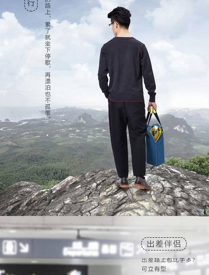 贰 -like túi có thể ngồi trên túi dung lượng lớn túi giải trí đa chức năng chống trộm túi lưu trữ hàng ngày túi bao tử nam