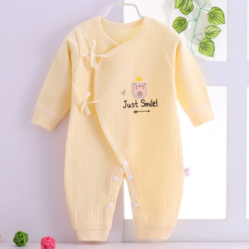 Bộ đồ cotton cho bé sơ sinh liệt nửa người mùa thu và mùa đông