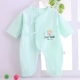 Quần áo trẻ em bằng vải cotton ôm ngực một phần vào mùa hè và mùa xuân Phong cách sơ sinh jacquard đáy quần đóng áo trẻ em - Áo liền quần