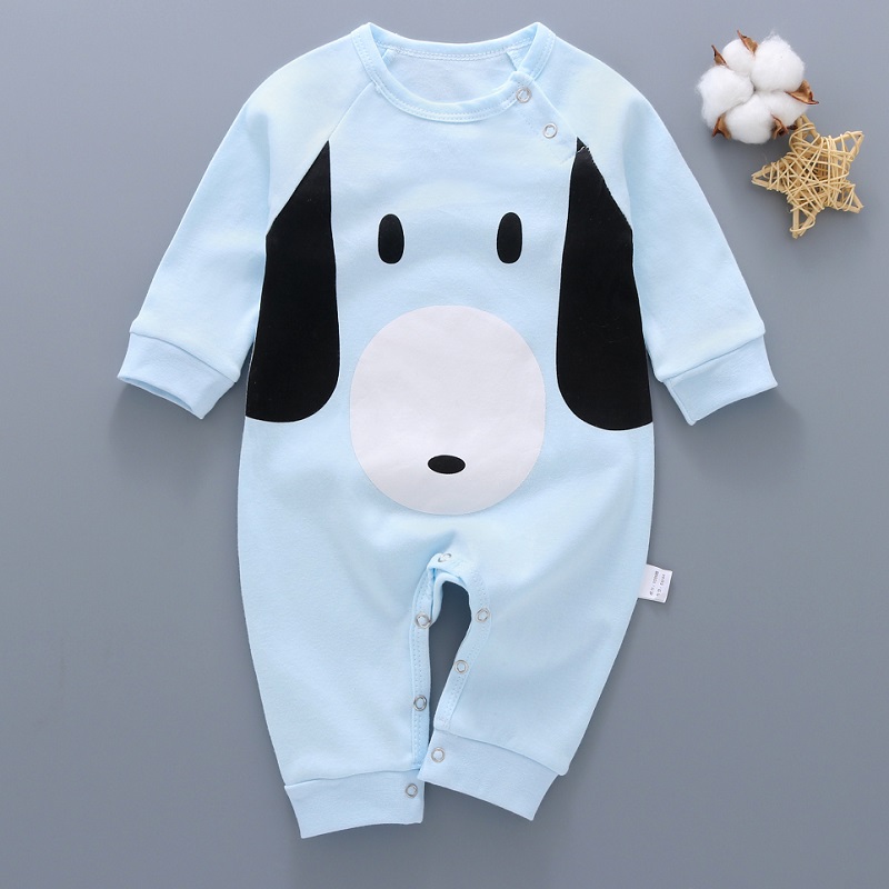 Quần áo trẻ em Xiêm mùa xuân và mùa thu dài tay cotton nam Quần áo trẻ em sơ sinh nữ 0-3-6 tháng 1 tuổi jumpsuit bé trai cá tính