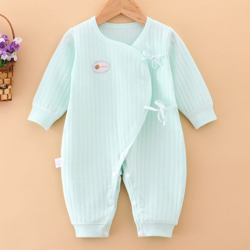 Bộ đồ cotton cho bé sơ sinh liệt nửa người mùa thu và mùa đông shop quan ao tre em dep