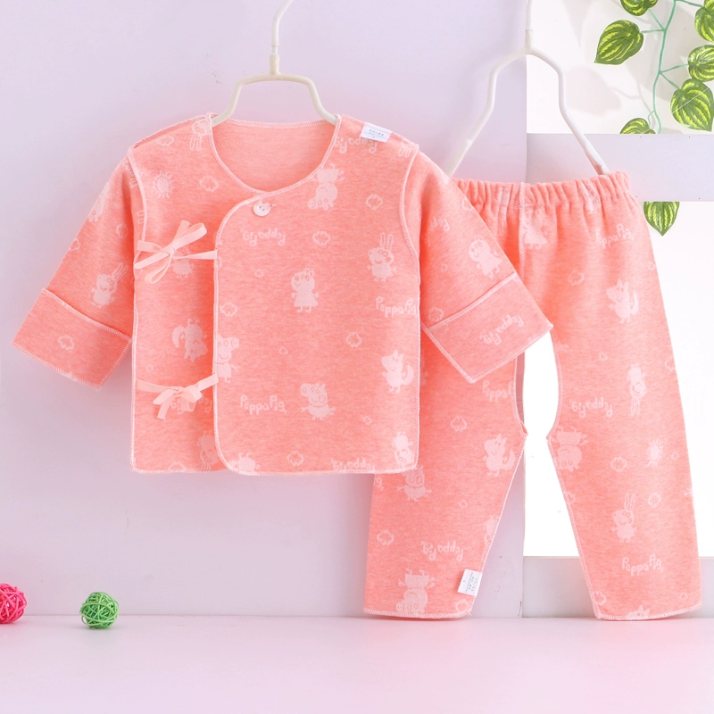 Quần áo sơ sinh tu sĩ phù hợp với quần áo cotton mùa thu đông bé sơ sinh quần lót trẻ sơ sinh 0-3 tháng quần áo quần áo trẻ em đẹp