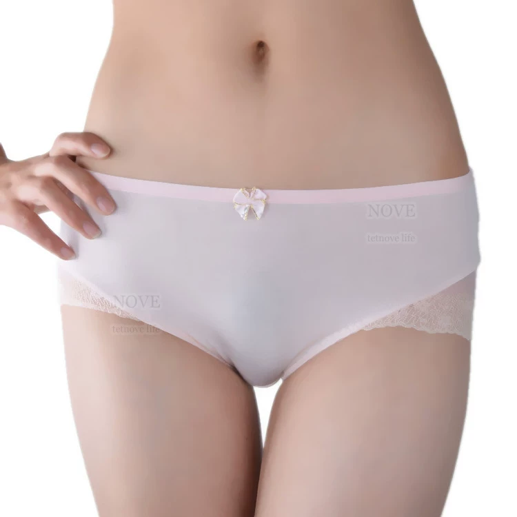 Free shipping clear warehouse box, Playboy 151 bamboo fiber lady lace lace panties genuine playboy