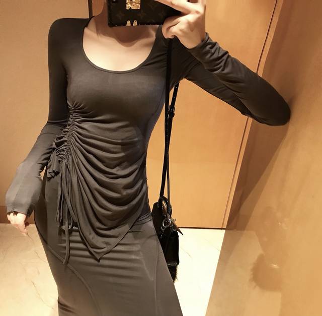 Zhou Ziran custom modal craft suit skirt design sense pleated top high waist skirt two-piece female