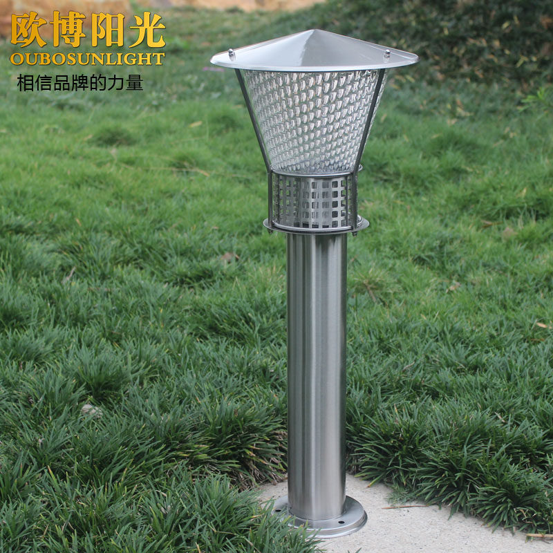 Stainless steel straw terrace light Outdoor waterproof meadow LED engineering Landscape brightening column head wall light Villa Courtyard Lights-Taobao