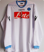 0352 genuine Macron Napoli 2010-11 jersey white long-sleeved football suit