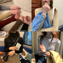 The smallest sea Korean version of homemade slim simple multi-color temperament high collar long sleeve base shirt sweater
