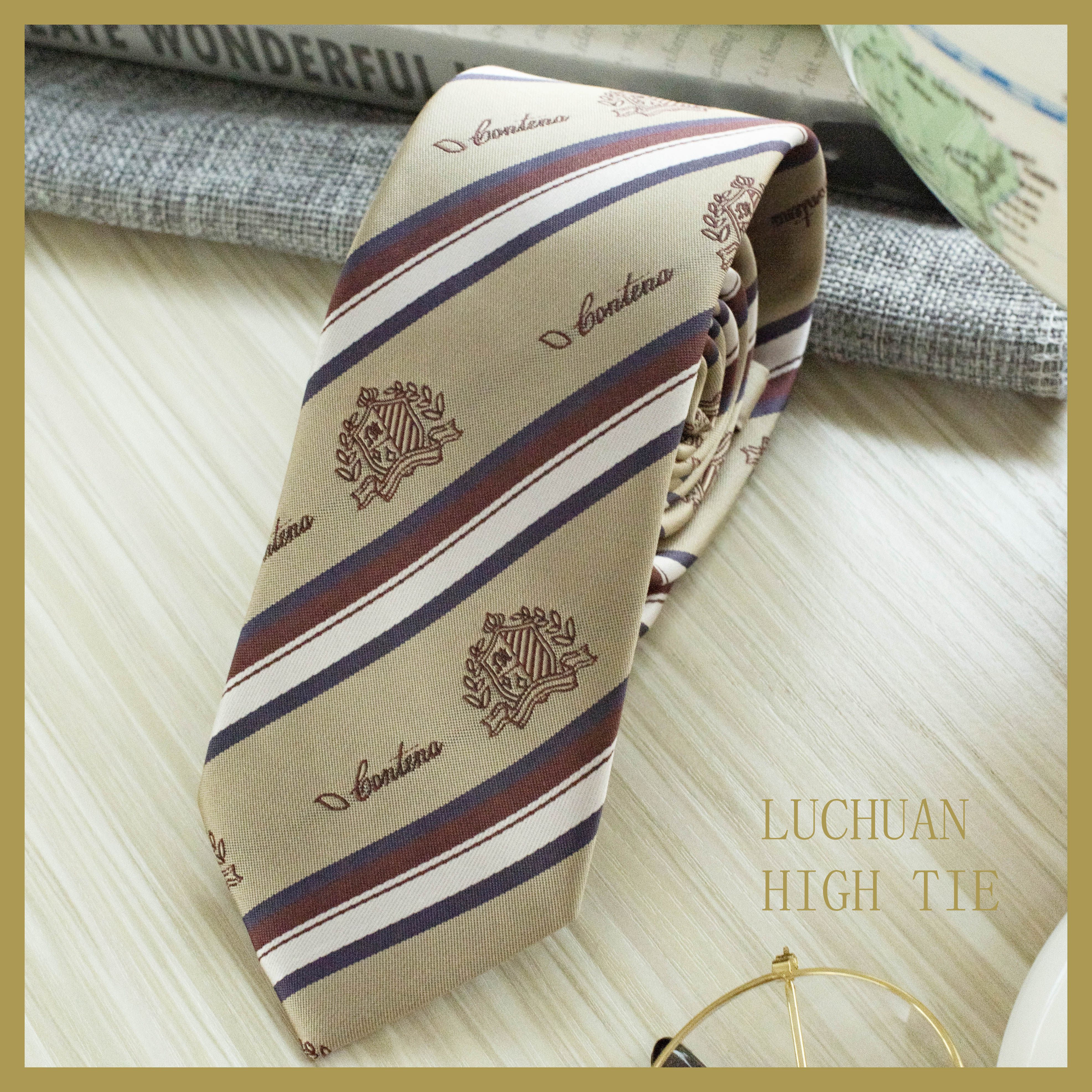 (Sister's home) Luchuan Gao Printed Tie Shirt Sare Small Japanese School Uniform Tie