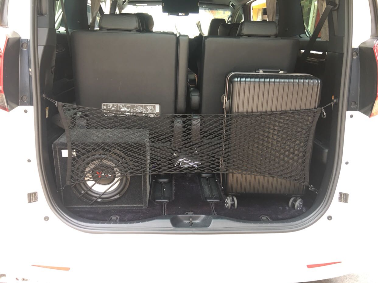 New Alpha Wilfa trunk vertical net tail box fixed net mesh cover Alpha luggage net 15-20 models