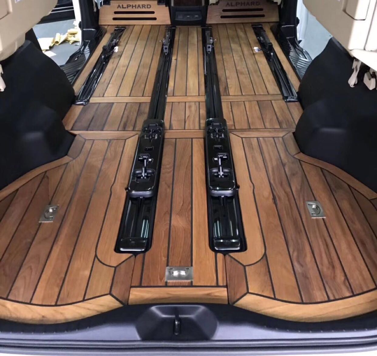 Elfa alphard vellfire30 wood floor mats 15-20 car wood floor mats