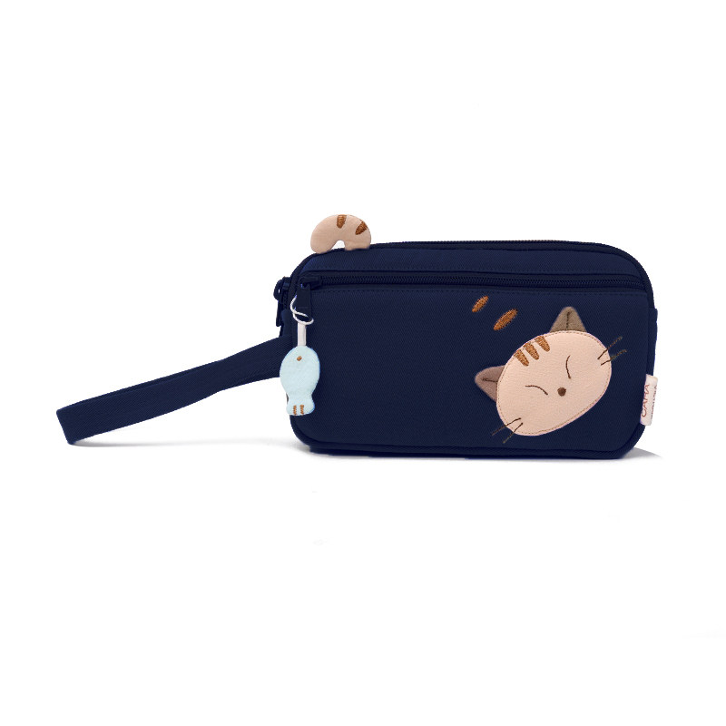 Original Japanese Carat Design Flat Hundred Yuan Apple 13max Cell Phone Bag Double Layer Drawstring Coin Wallet