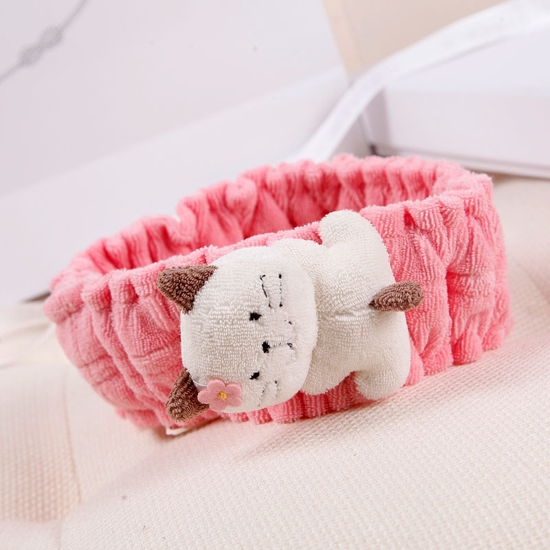Carat Cat Japan Import Brand Cartoon Cute Pure Cotton Hair Ring Hair with washing and wash face haircut Adult beam hair band