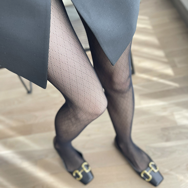Exported to Japan, Sexy Fishnet Stockings with Diamond Pattern, Snag-Resistant, Sheer, High-Elasticity, Summer Thin Pantyhose, Black Stockings for Women