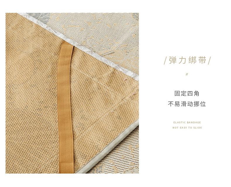Giống như New jacquard lụa ghế băng ba mảnh có thể gập lại mat 1.8m cho giường ngủ âm thanh lá Thủ - Thảm mùa hè chiếu mây điều hòa