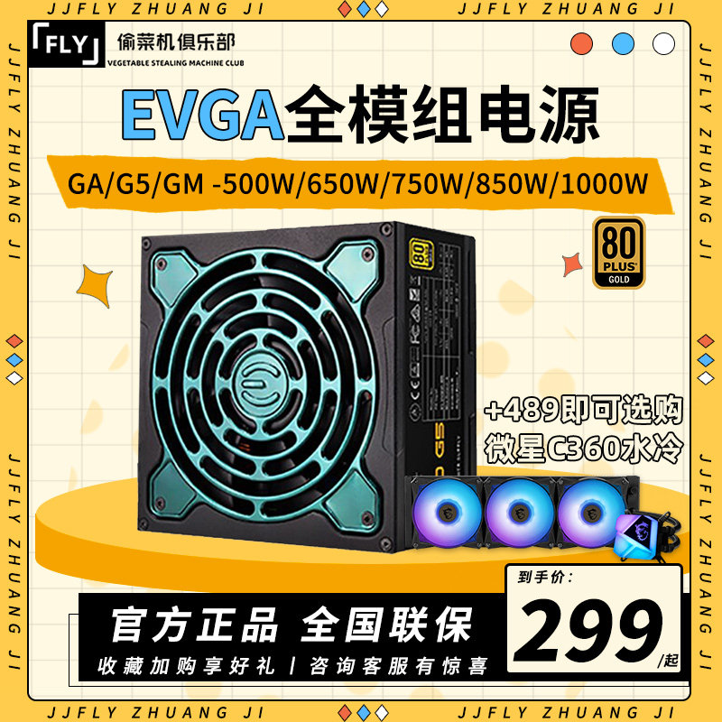 EVGA gold medal full module power supply 500650750850 1000 GA G5 GM SFX desktop power-Taobao